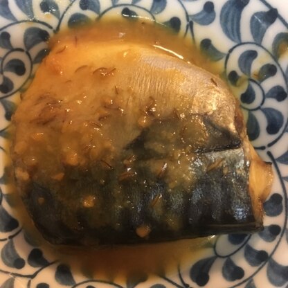 さばの味噌煮、久しぶりに作りました。魚が苦手な娘が今日の魚は美味しい！と食べてくれました。ありがとうございます♪